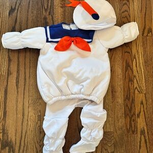 Spirit Sailor Duck Costume for Kids - White, Blue, and Orange